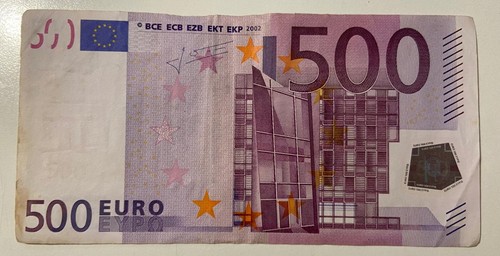 Banconota 500 euro serie - da,