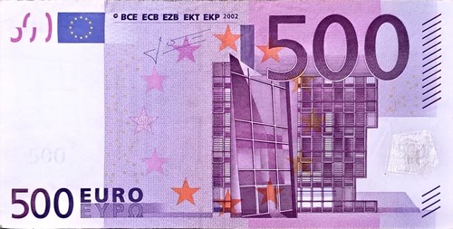 Banconota 500 euro serie - da,