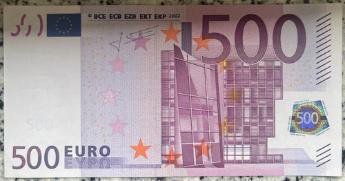 Banconota 500 euro 2002 - 2002, serie