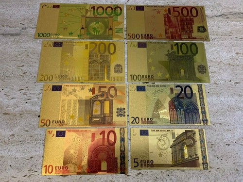 Banconote euro oro colori - banconote,