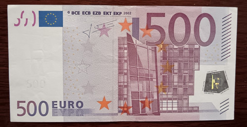 Euro 500 euros banknote 2002 - 500,