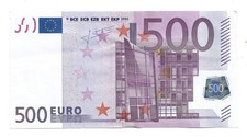 banconota UNIONE EUROPEA 500