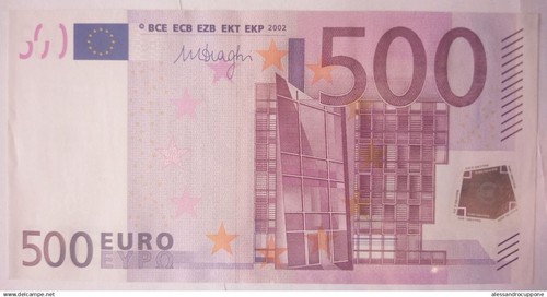 Banconota 500 euro firma - euro,
