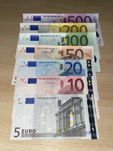 Lotto banconote euro set - 7,
