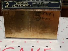 BANCONOTA 500 EURO DORATA DA