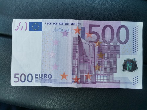 Banconota 500 euro serie - euro, n
