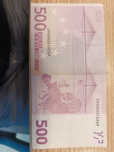 Banconota 500 euro firma