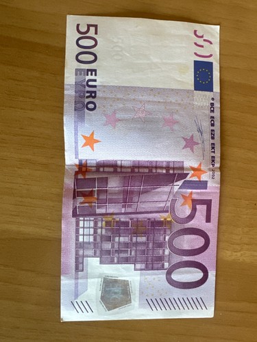 Banconota 500 euro firma - 500,